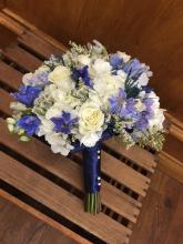Garden Of Blue Wedding Bouquet