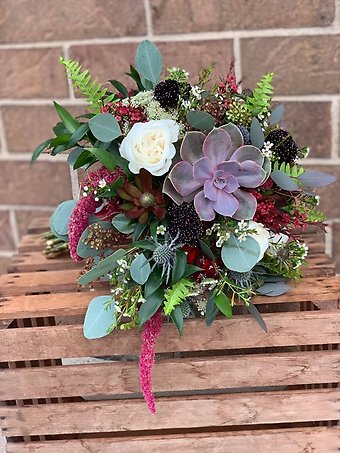 Burgundy Succulent Bouquet