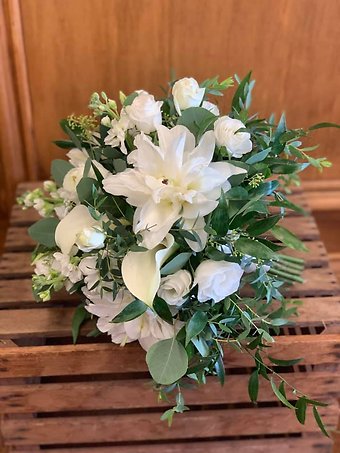 White Rose Lily Bouquet