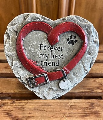 Memorial Heart Pet Stone