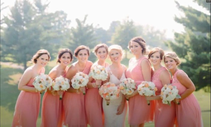 Peach dresses