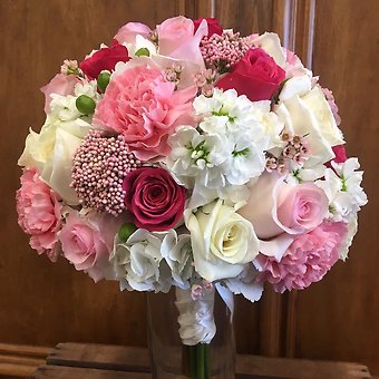 Fushsia & White Bouquet