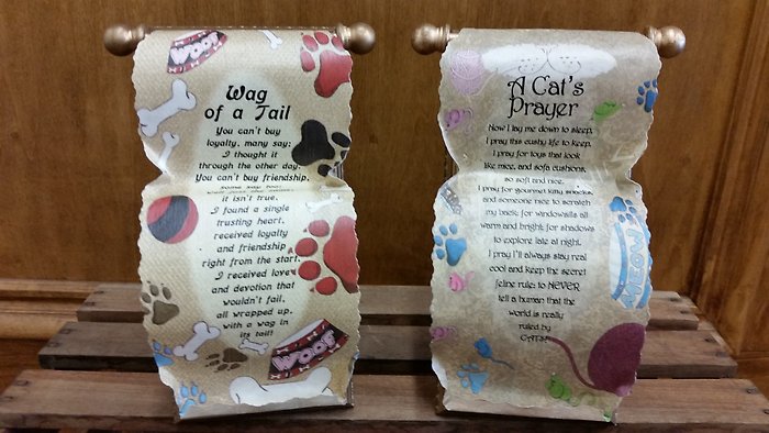 Dog or Cat Parchtone Scrolls
