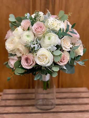 Romantic Pink & White Bouquet