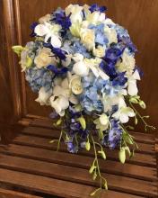 Cascading Blue Bouquet