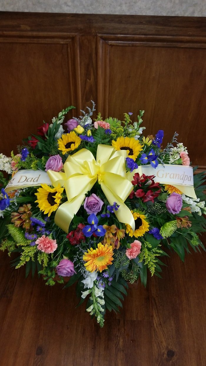 Lutz Seasonal Mix Casket Spray