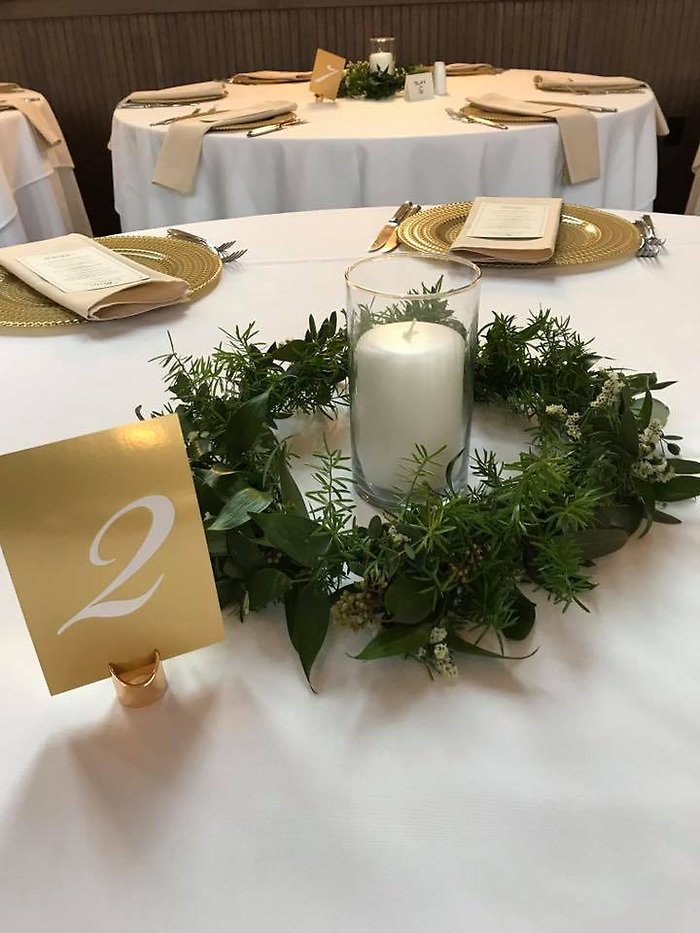 Greenery Candle Ring